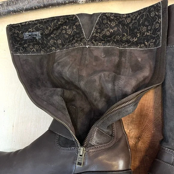 Timberland Earthkeepers | Bethel Tall Boots Dark Brown Leather Suede Buckle 8.5 - Picture 15 of 16